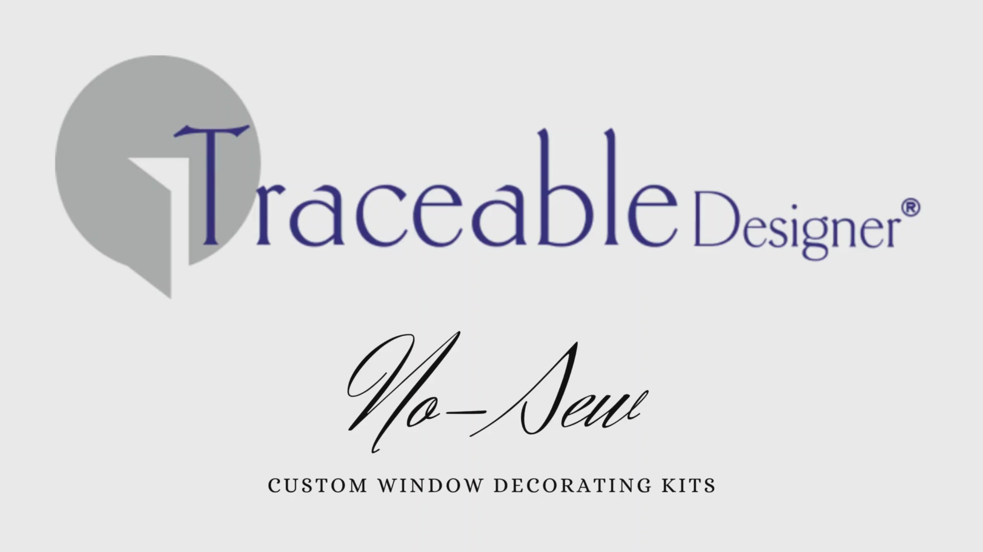 Traceable Designer no-sew scalloped & scarf valance kit for custom window decorating without sewing. Create trendy valances for large or small windows. Use a standard curtain rod.