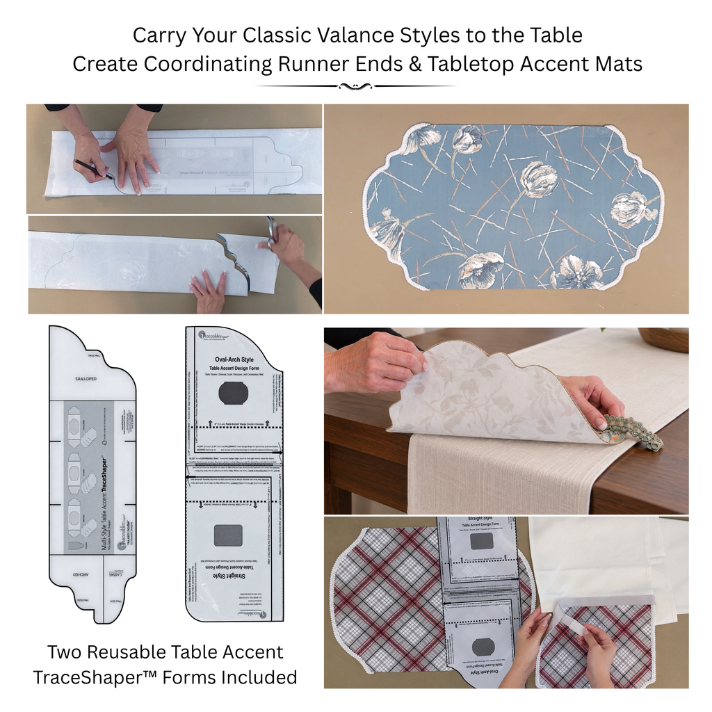 Classic Scalloped & Arched Multi-Style No-Sew Valance Kit
