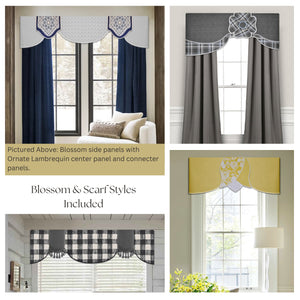Traceable Designer No-Sew Master Decorator Kit. Make Cornice valances, Lambrequins, Swag curtain window treatments and matching table accents without sewing!