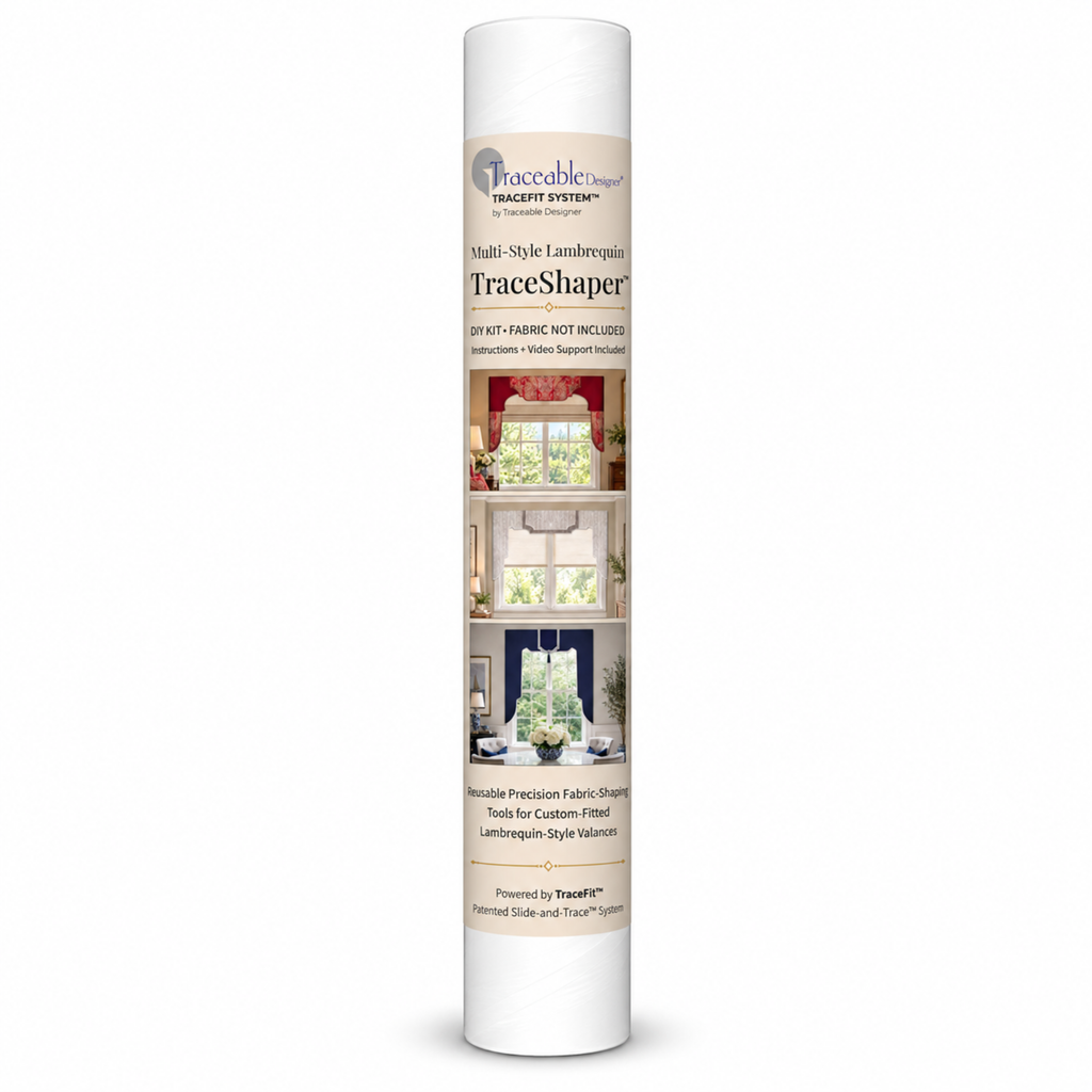 Multi-Style Lambrequin Kit | Arched & Straight DIY No-Sew Cornice-Style Valances | Traceable Designer®