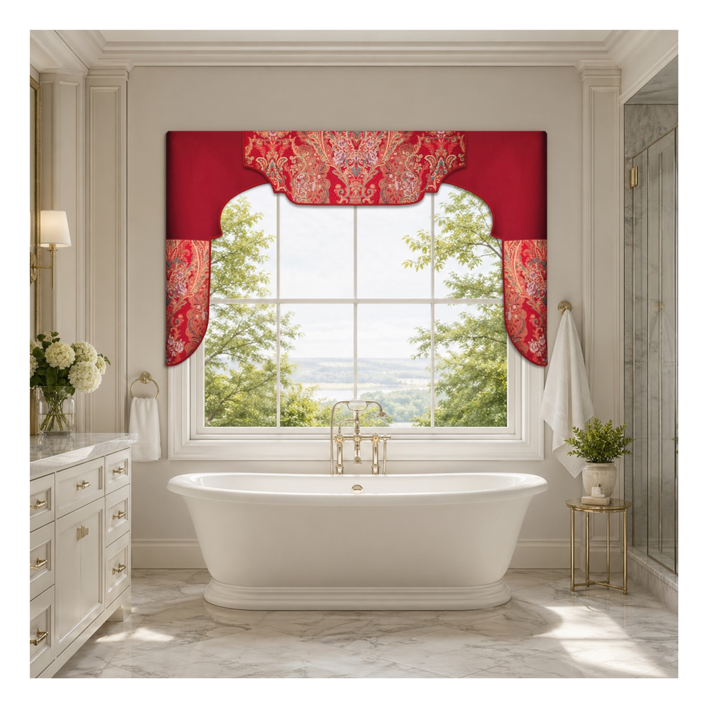 Multi-Style Lambrequin Kit | Arched & Straight DIY No-Sew Cornice-Style Valances | Traceable Designer®
