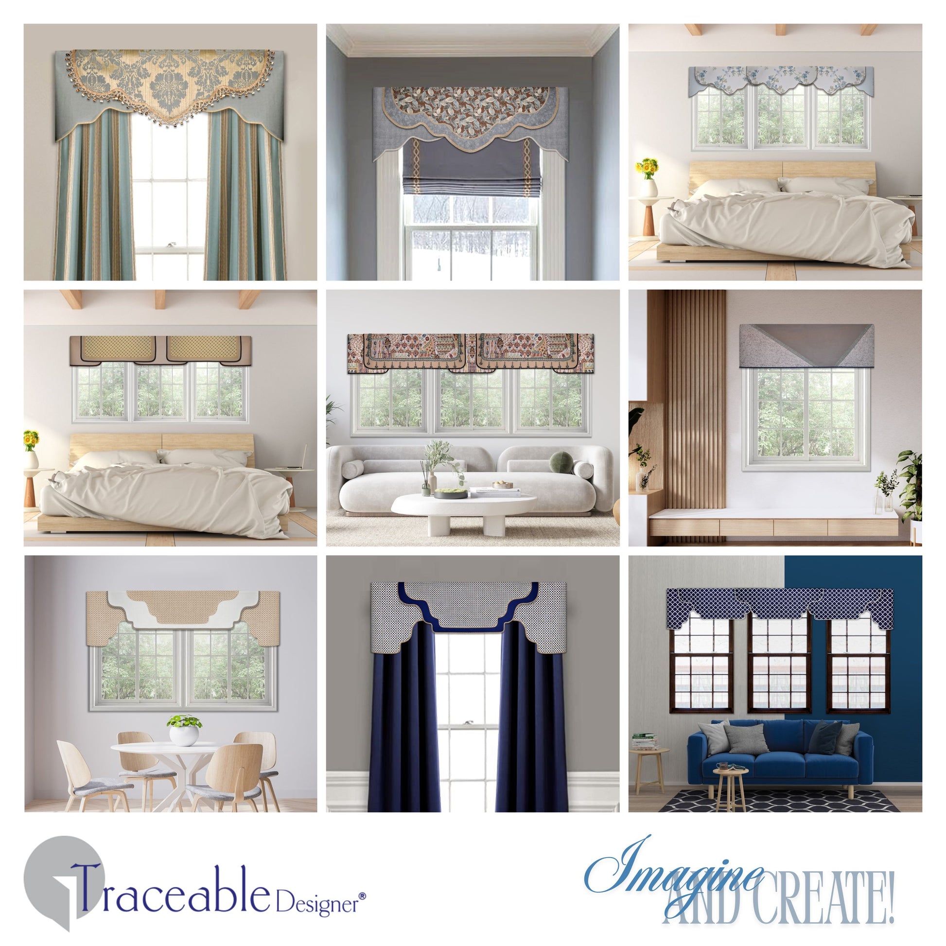 Multi-Style Valance Forms, Make Scalloped, Arched, & Straight Valances Without a Sewing Machine