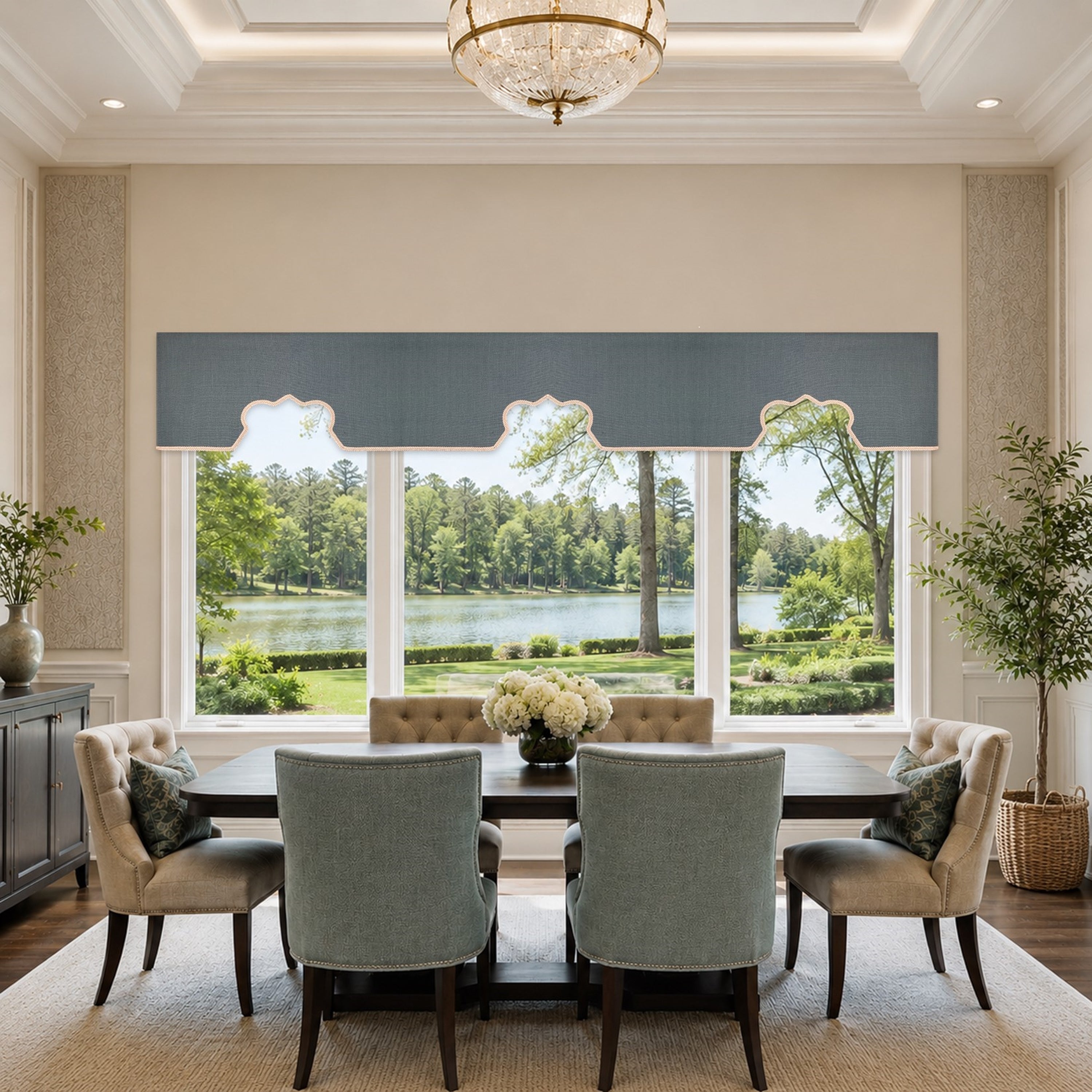 Create custom-fitted window treatments and coordinating fabric accents ...