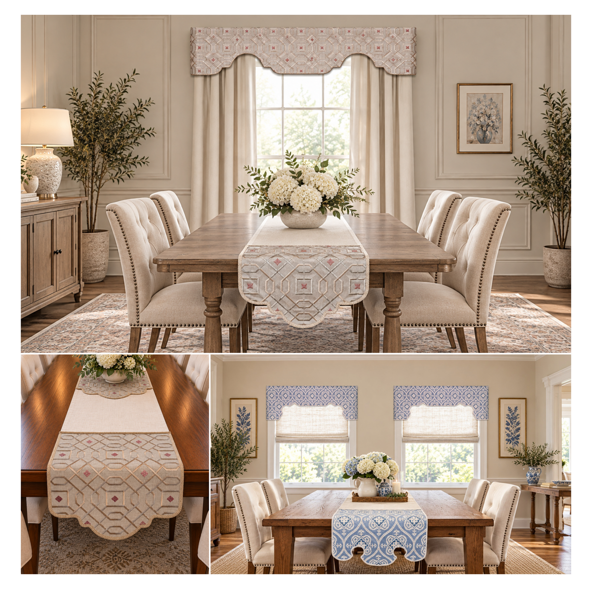 Traceable Designer multi-style no-sew cornice valance kit. Make custom curtains without sewing. Lined panels include a rod pocket for hanging on a curtain rod. Fit all window sizes and styles. Room darkening valance is perfect for traditional, modern, contemporary , farmhouse decor.