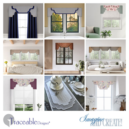Arched Style Valance Design Form, Make Professional Valances Without a Sewing Machine