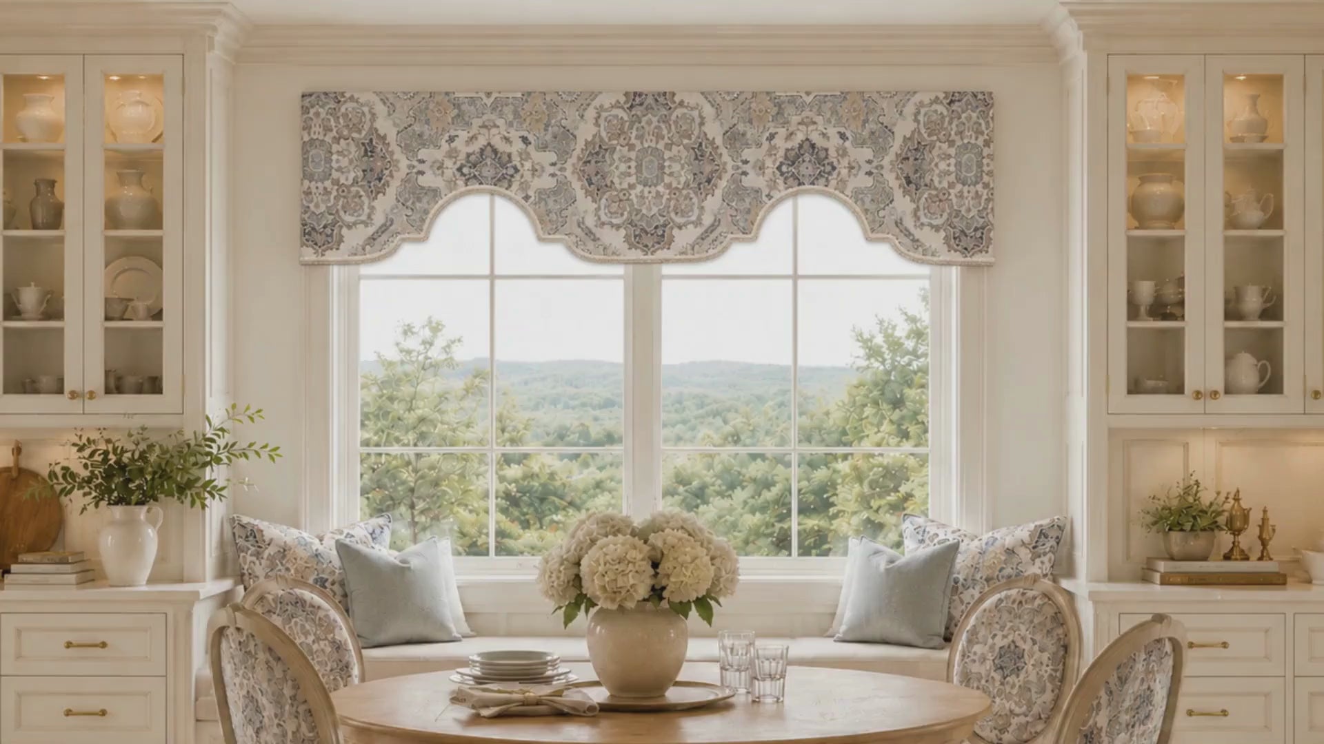 Instructional video support for the Signature Contour Arch TraceShaper™ Valance Kit, showing how the reusable form helps guide the Slide-and-Trace™ process for creating a custom-fitted arched window valance.