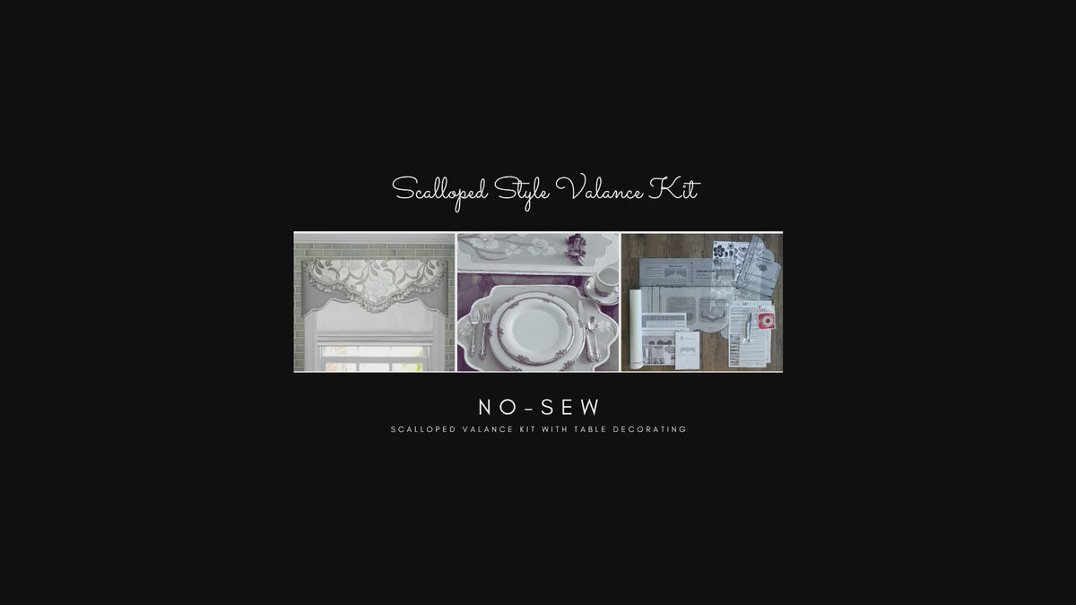 Traceable Designer® Single-Style No-Sew Valance Kits