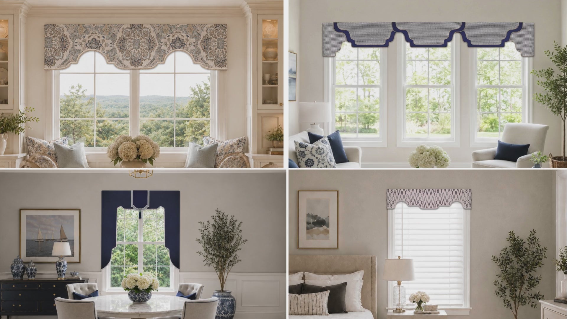 Create custom-fitted window treatments and coordinating fabric accents